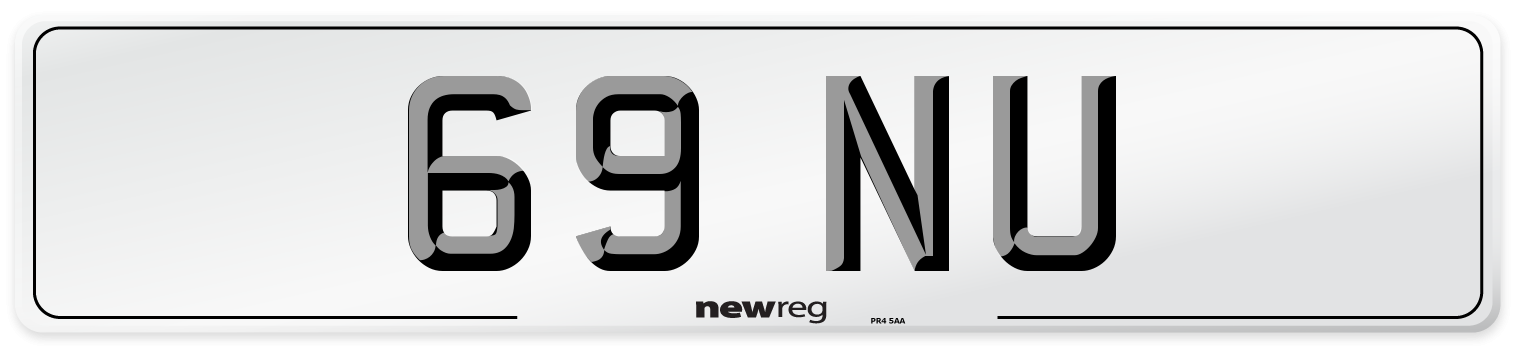 69 NU Number Plate from New Reg